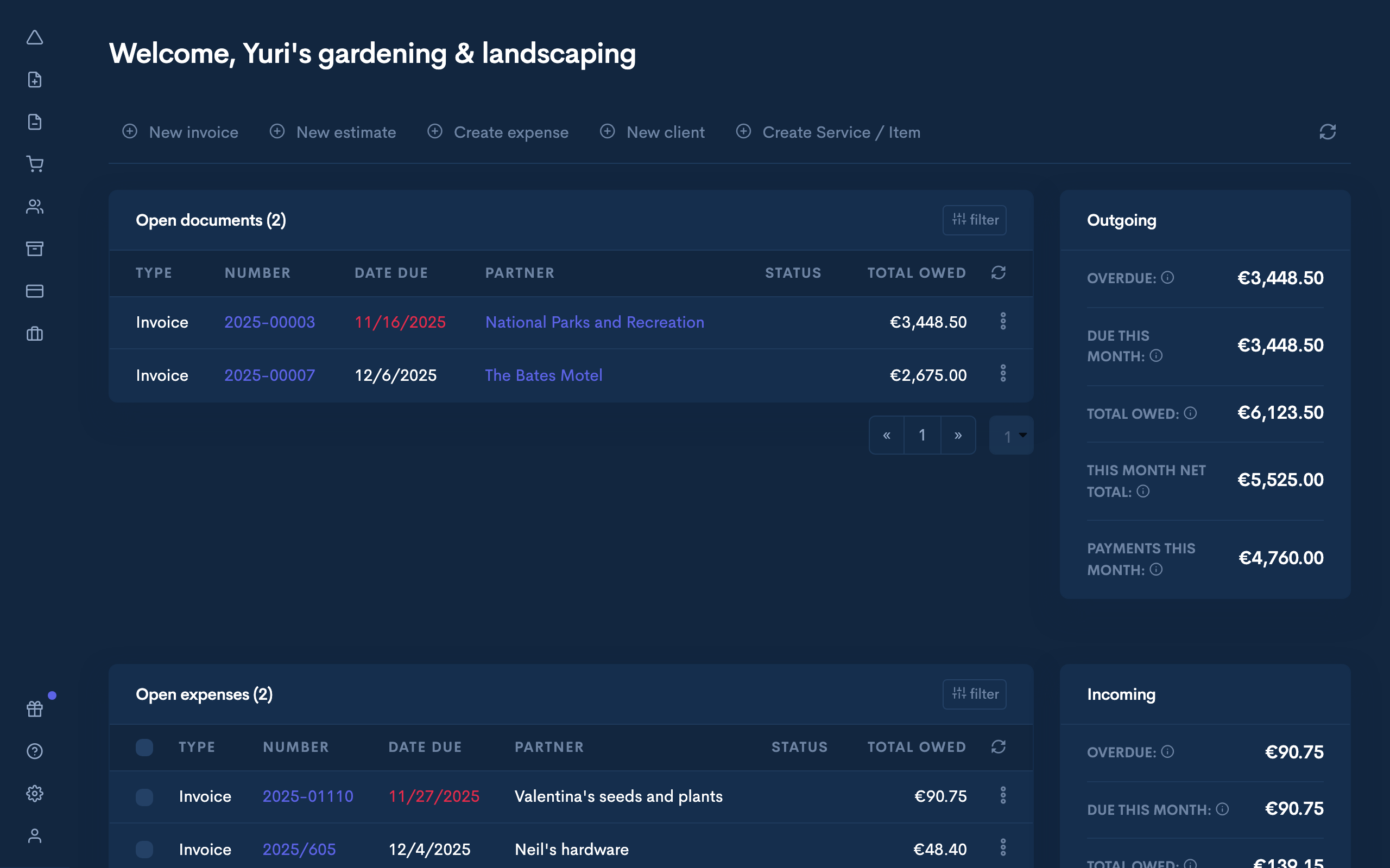 Apollo web app on tablet device